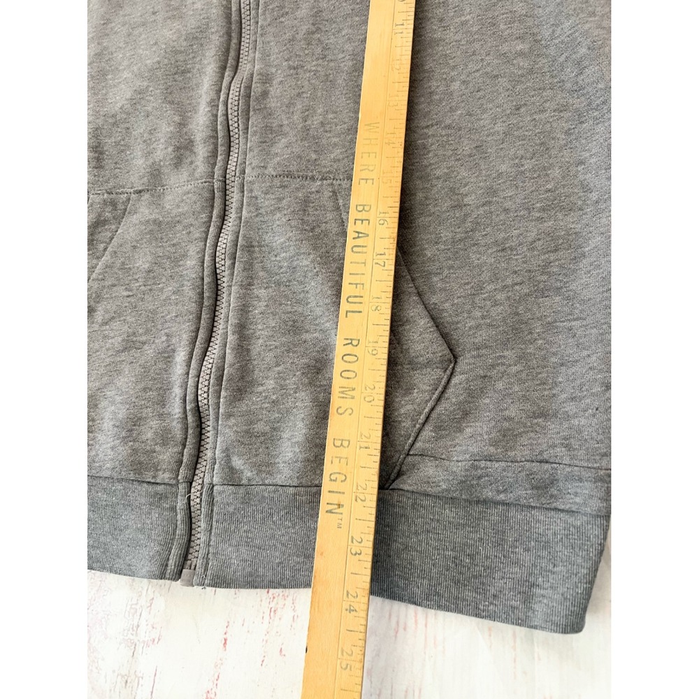 Jordan Air Boys Youth XL Gray Full Zip Hoodie Jumpman Logo Heathered Fleece - Picture 4 of 9